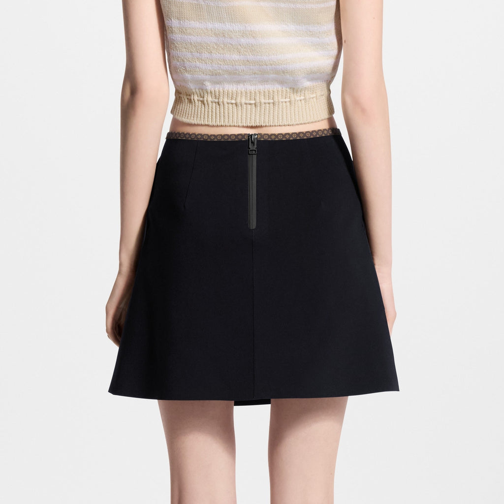 Monogram Bow Mini Skirt