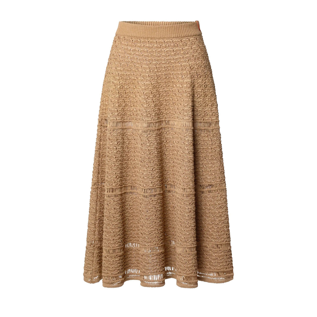 Woven-Effect Knit Skirt