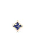 Color Blossom BB Star Earstud, Yellow Gold and Sodalite - per unit