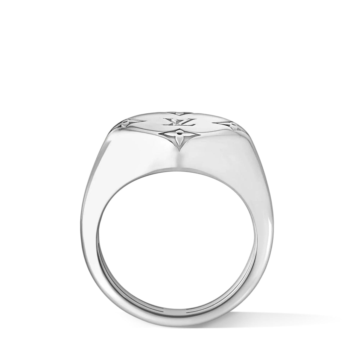 Les Gastons Vuitton Signet Ring, White Gold