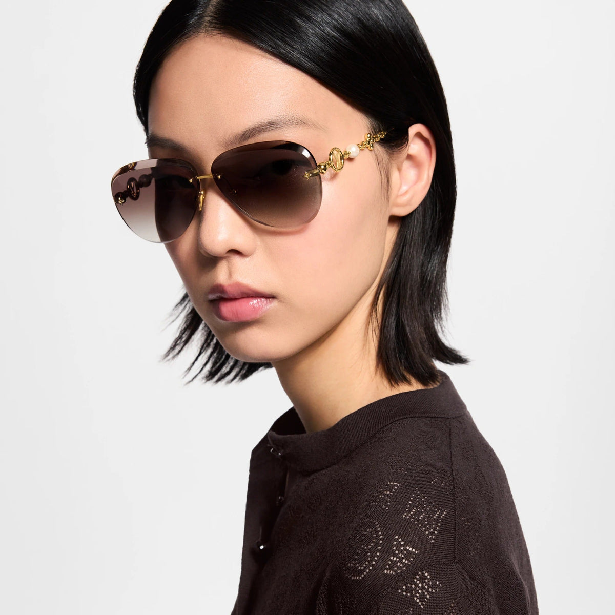 LV Jewel Pearl Pilot Sunglasses