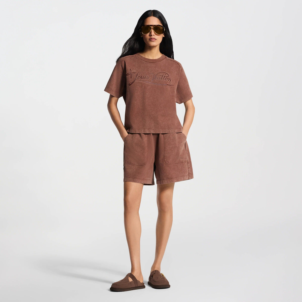 Signature Print Overdyed T-Shirt