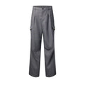 Check Embroidered Cargo Pants