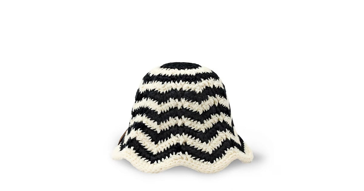 Flower Knit Bucket Hats