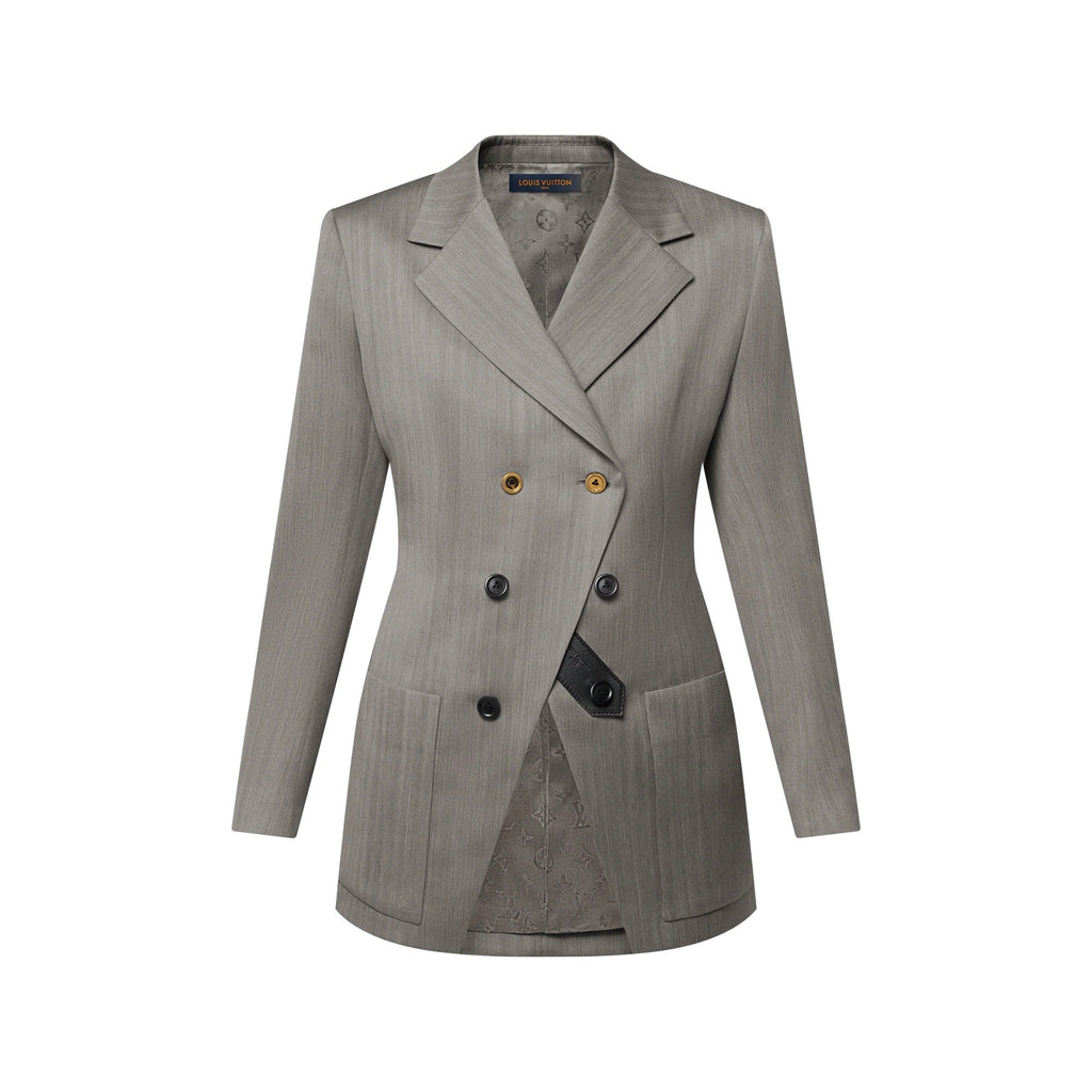 Asymmetrical Double-Breasted Blazer
