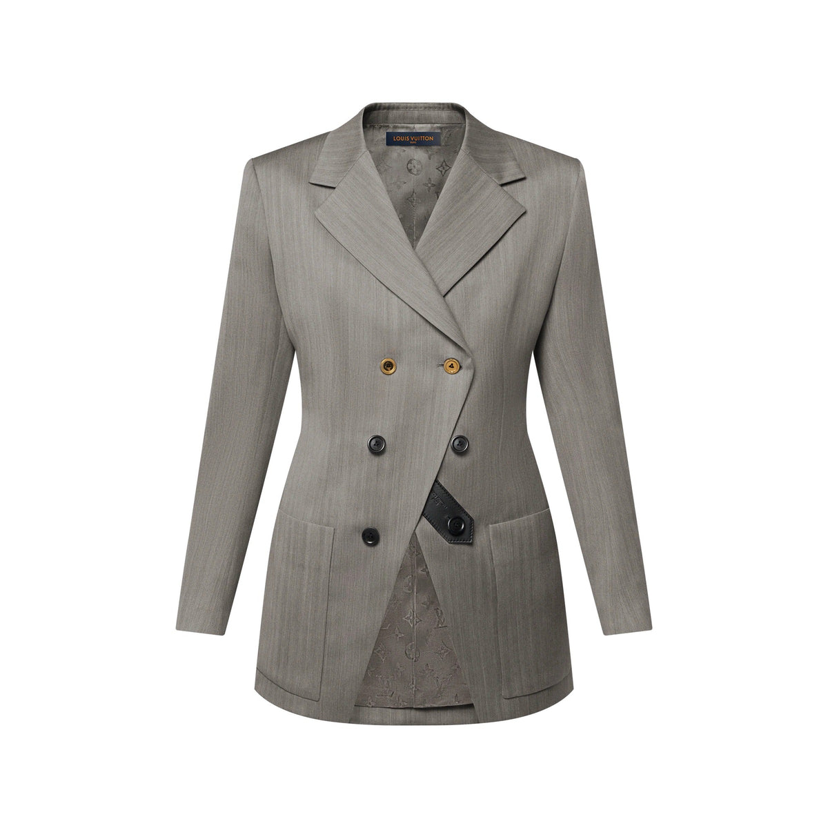 Asymmetrical Double-Breasted Blazer