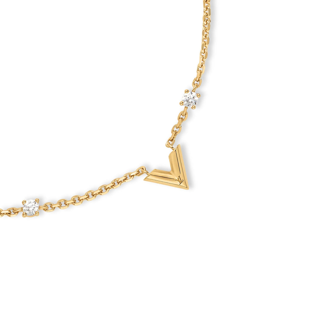 Essential V Strass PM Necklace