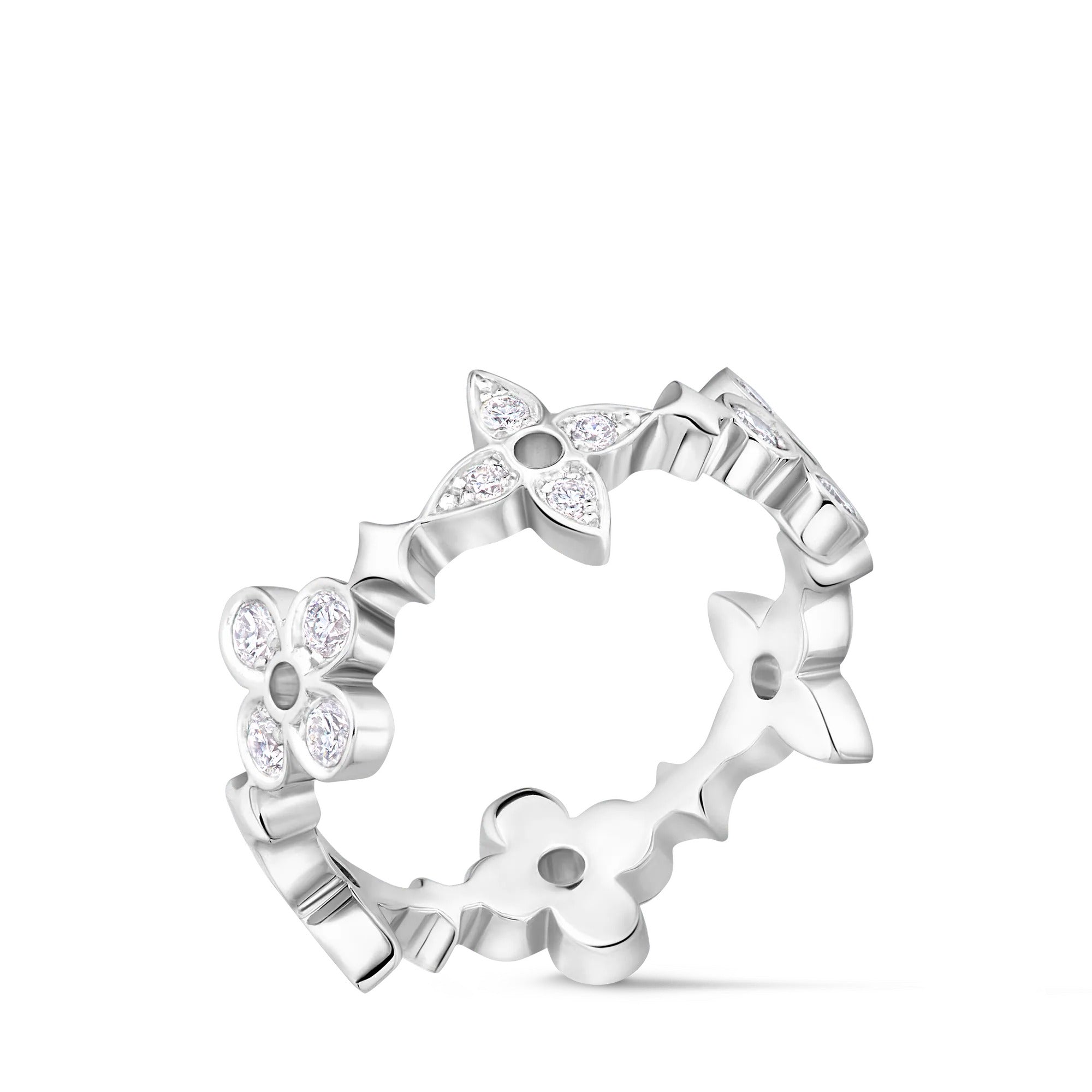 Dentelle Ring, White Gold And Diamonds