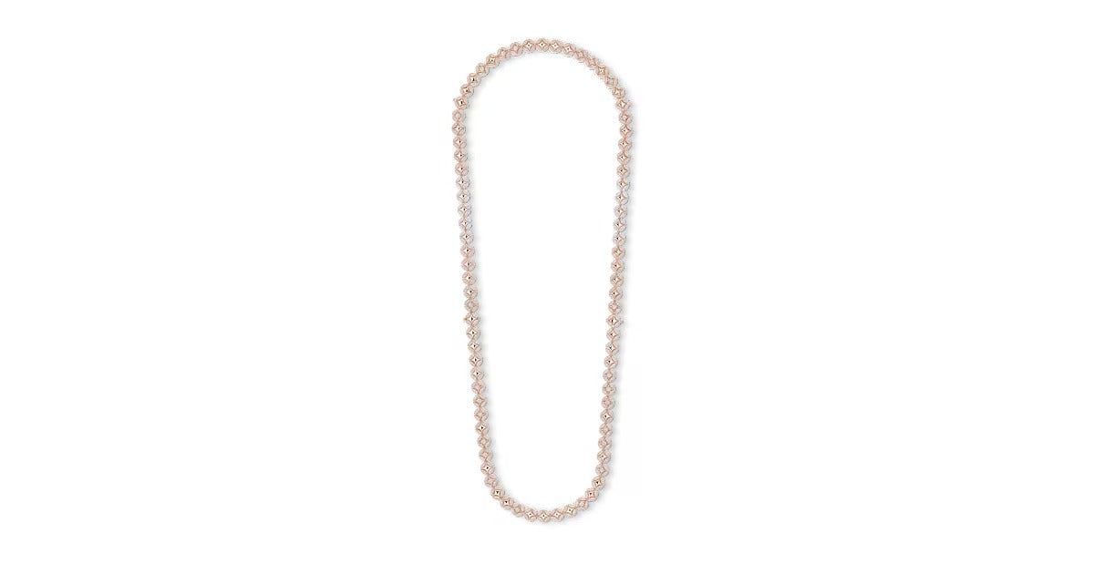 Galaxie Long Necklace, Rose Gold and Diamonds