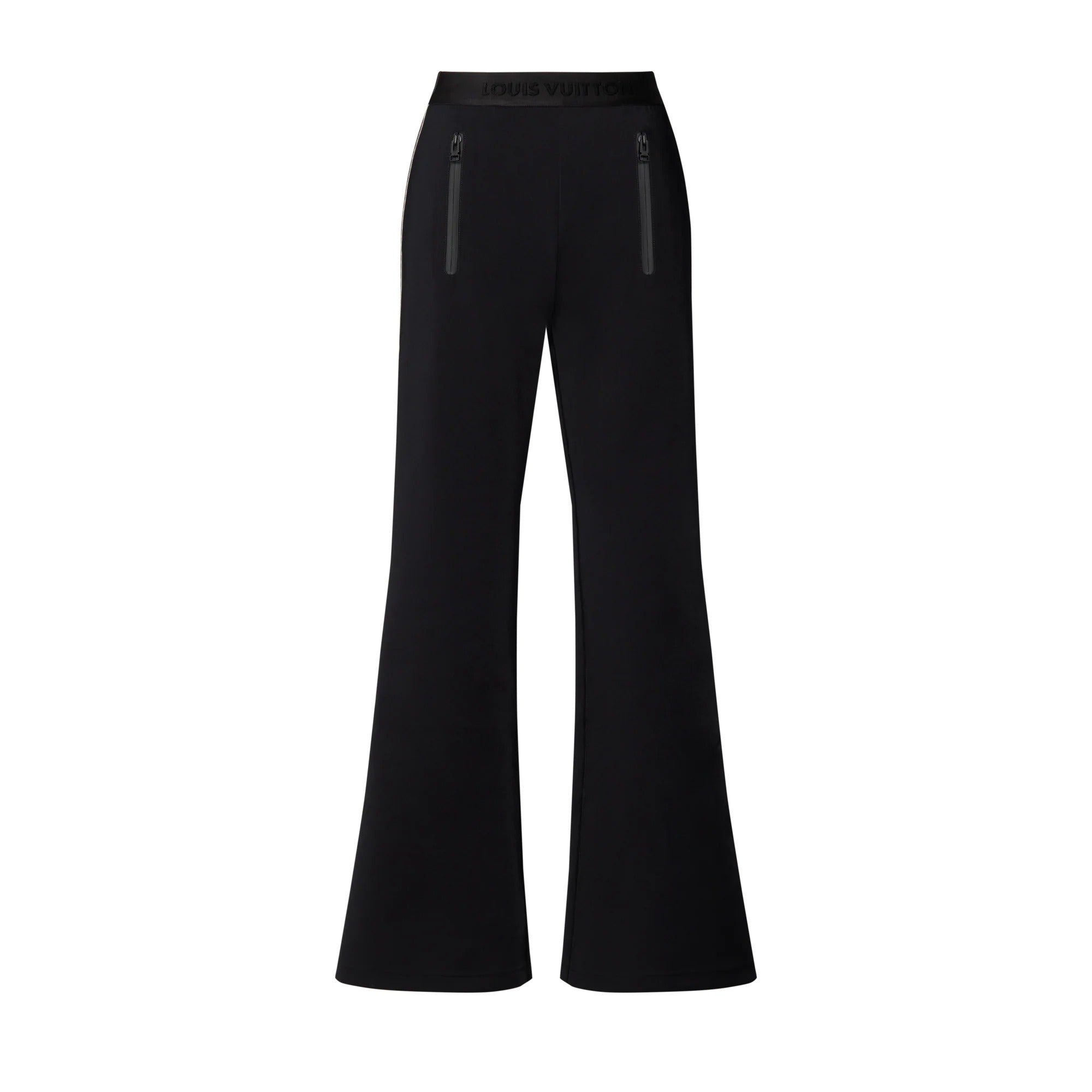 Monogram Accent Flared Pants