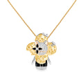 Vivienne Rat Pendant, 3 Golds, Lacquer, Diamonds & Colored Gemstones