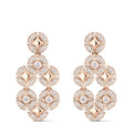 Galaxie Earrings, Rose Gold and Diamonds