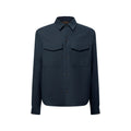 Long-Sleeved Cotton-Silk Crepe Shirt