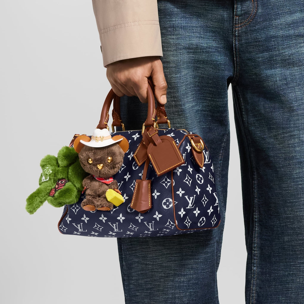 LV Louis Bear Bag Charm