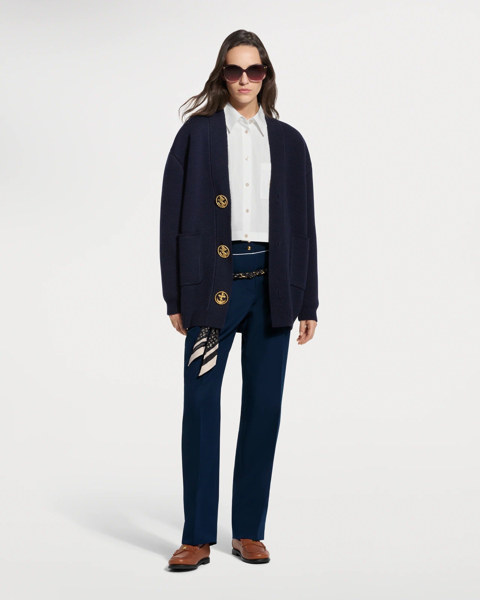Monogram Silhouette Foulard Tresse Belt