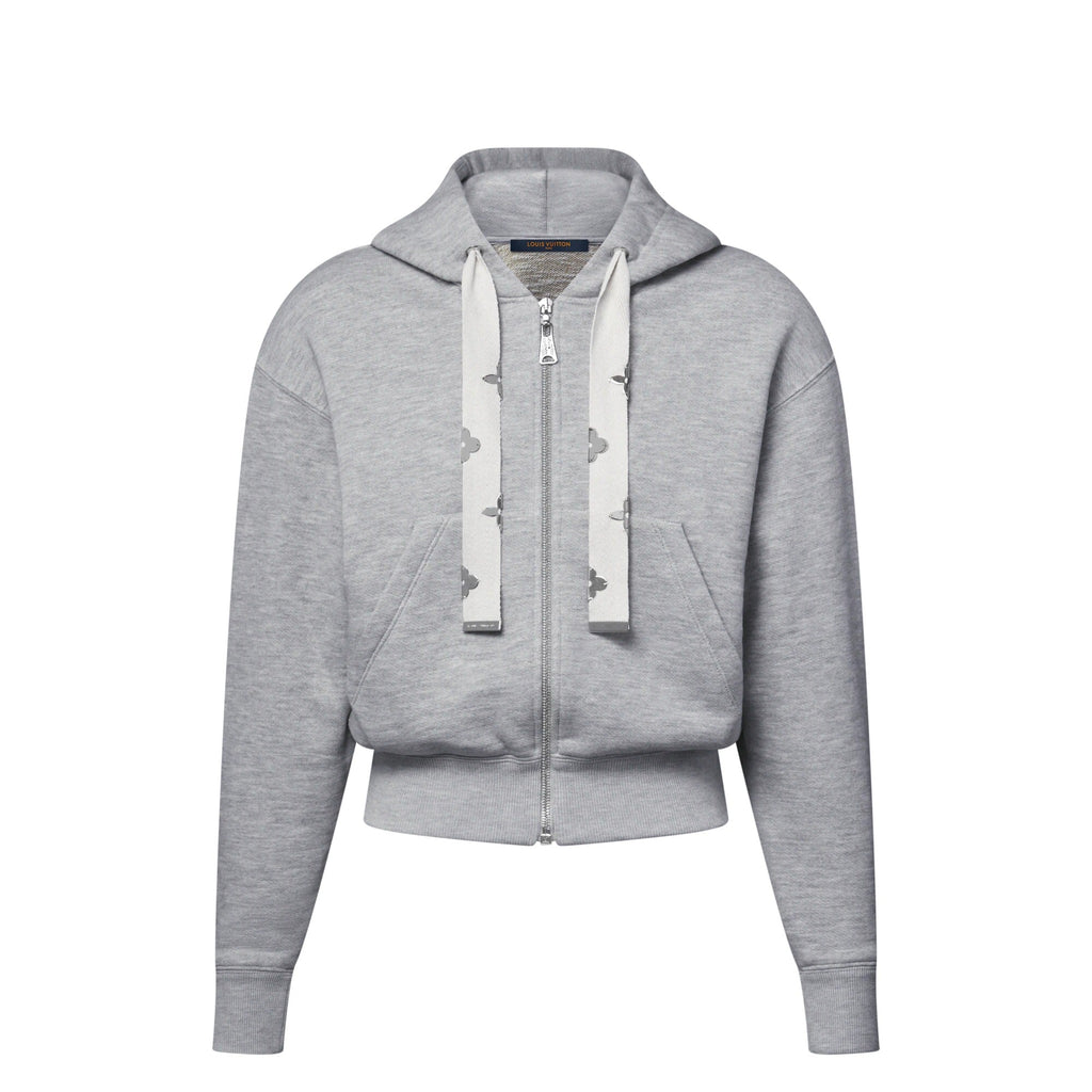 Monogram Flower Accent Hoodie