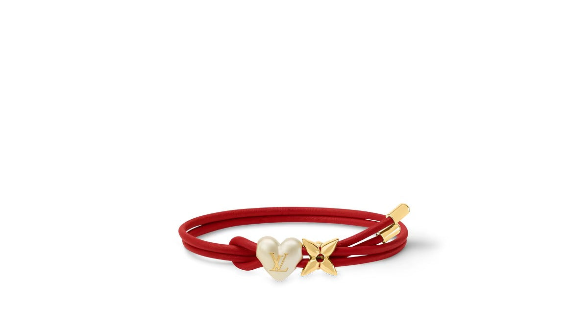 LV Bloom Pearl Heart Bracelet