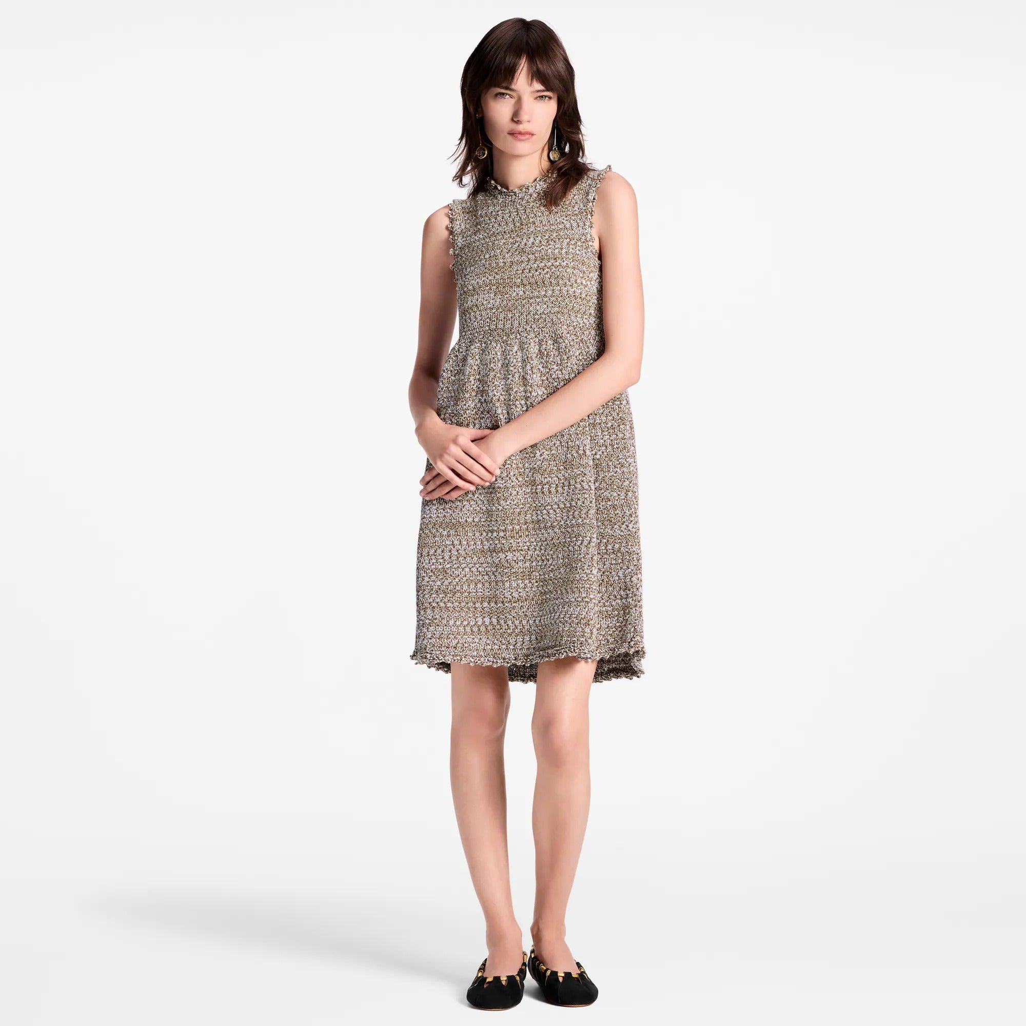 Tweed Knit Mini Dress