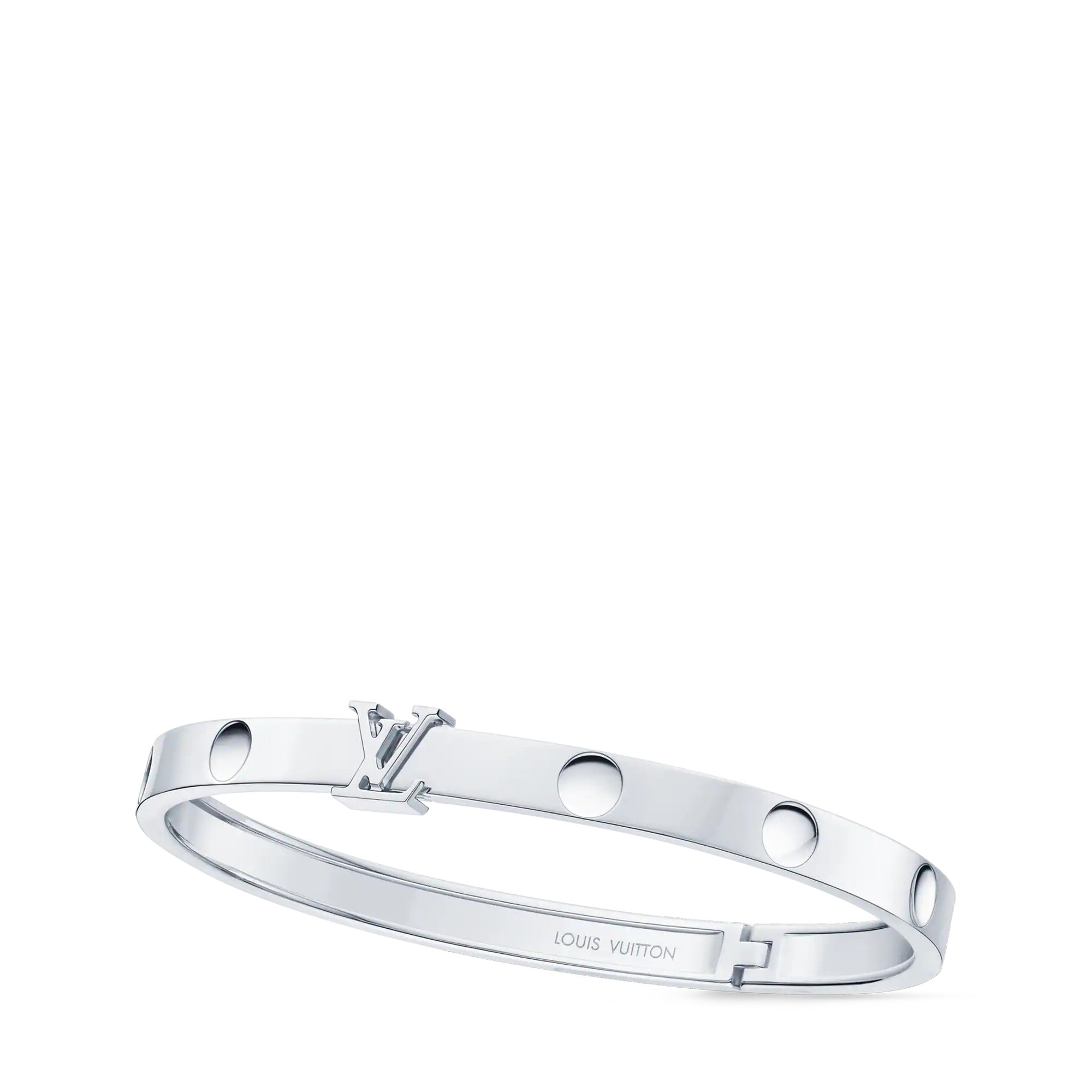 Empreinte Medium Bangle, White Gold