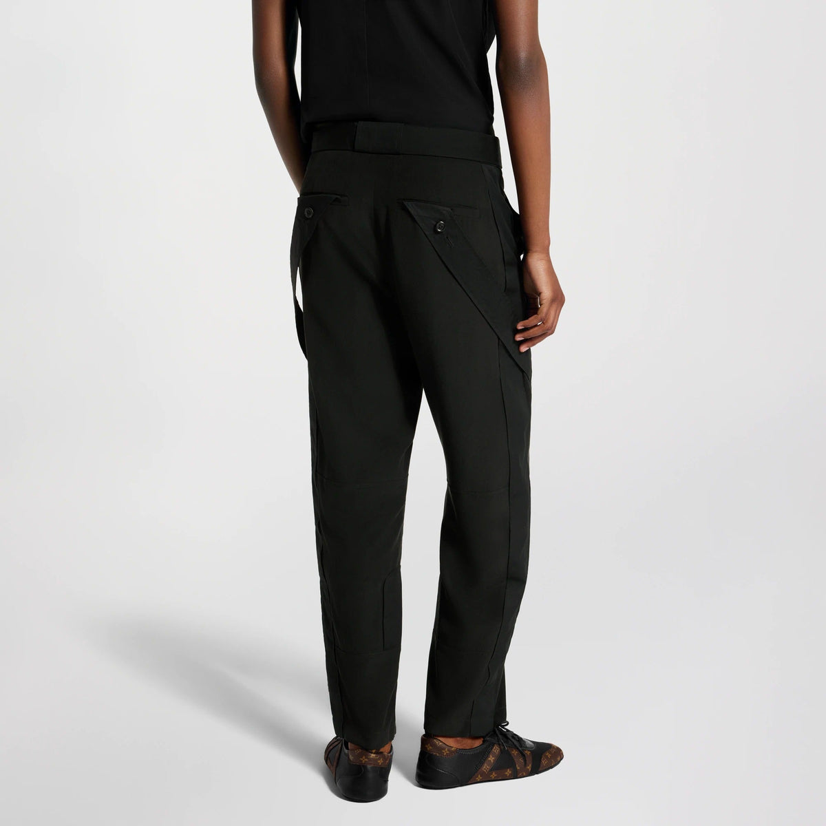 Poplin Insert Silk Cargo Pants