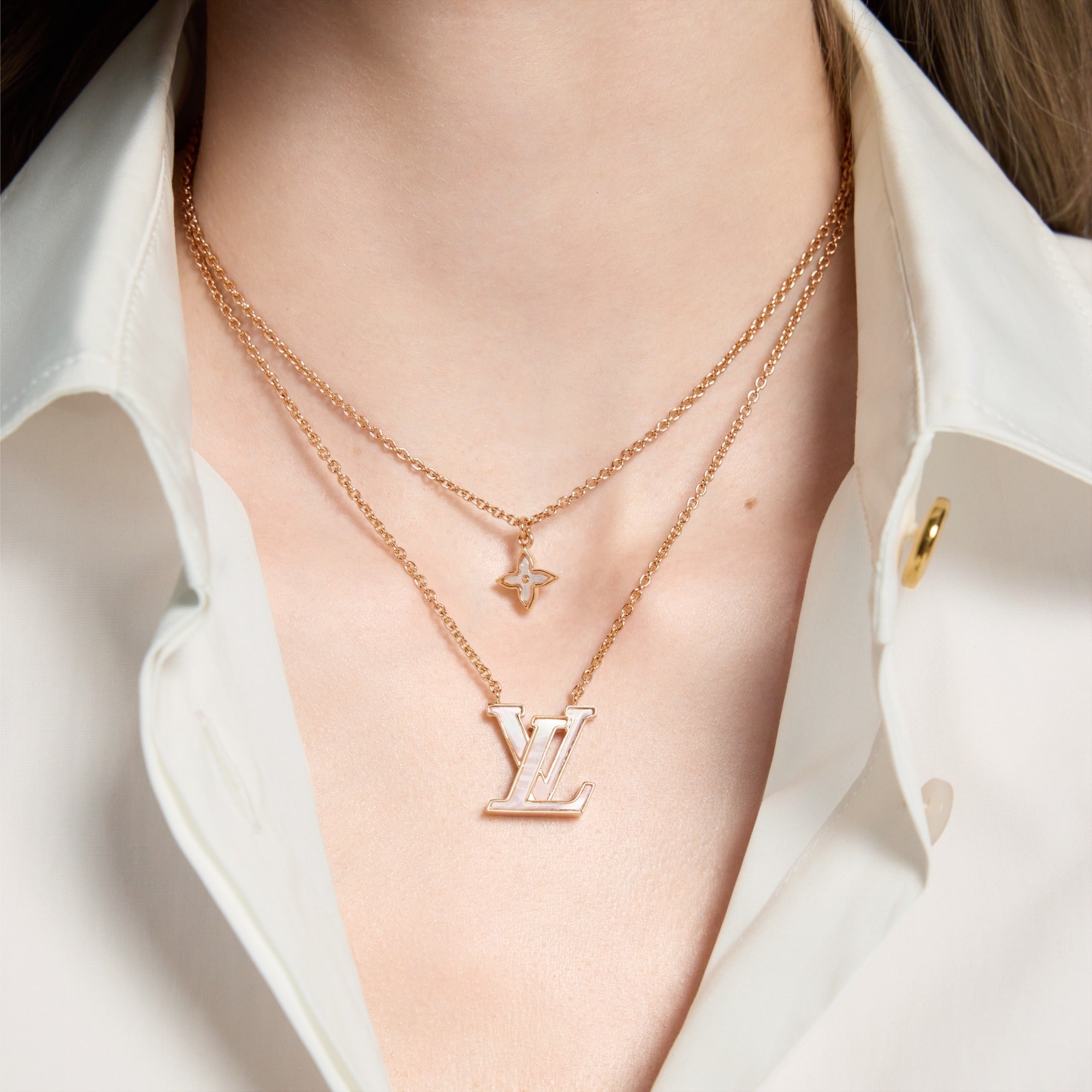 Lady LV Pearlescent Necklace