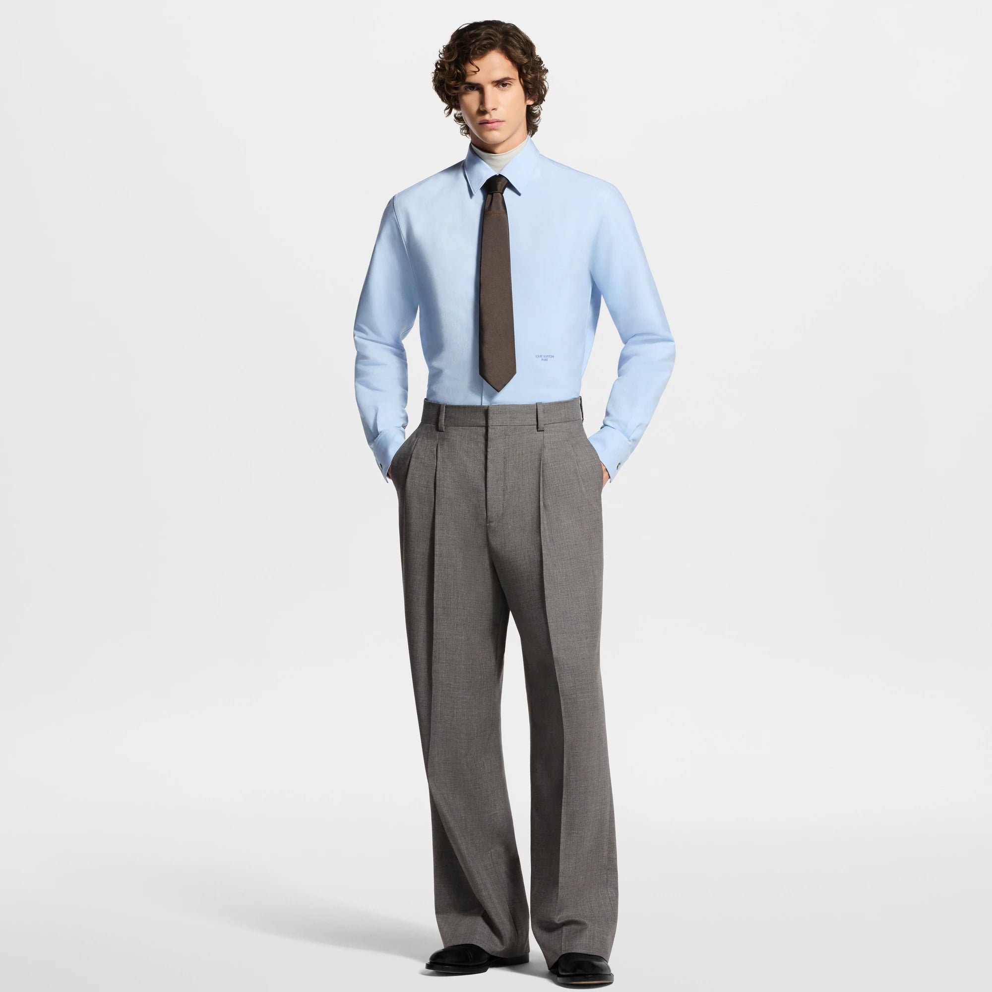 Long-Sleeved Oxford Shirt