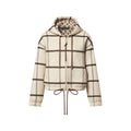 Check Motif Hooded Jacket