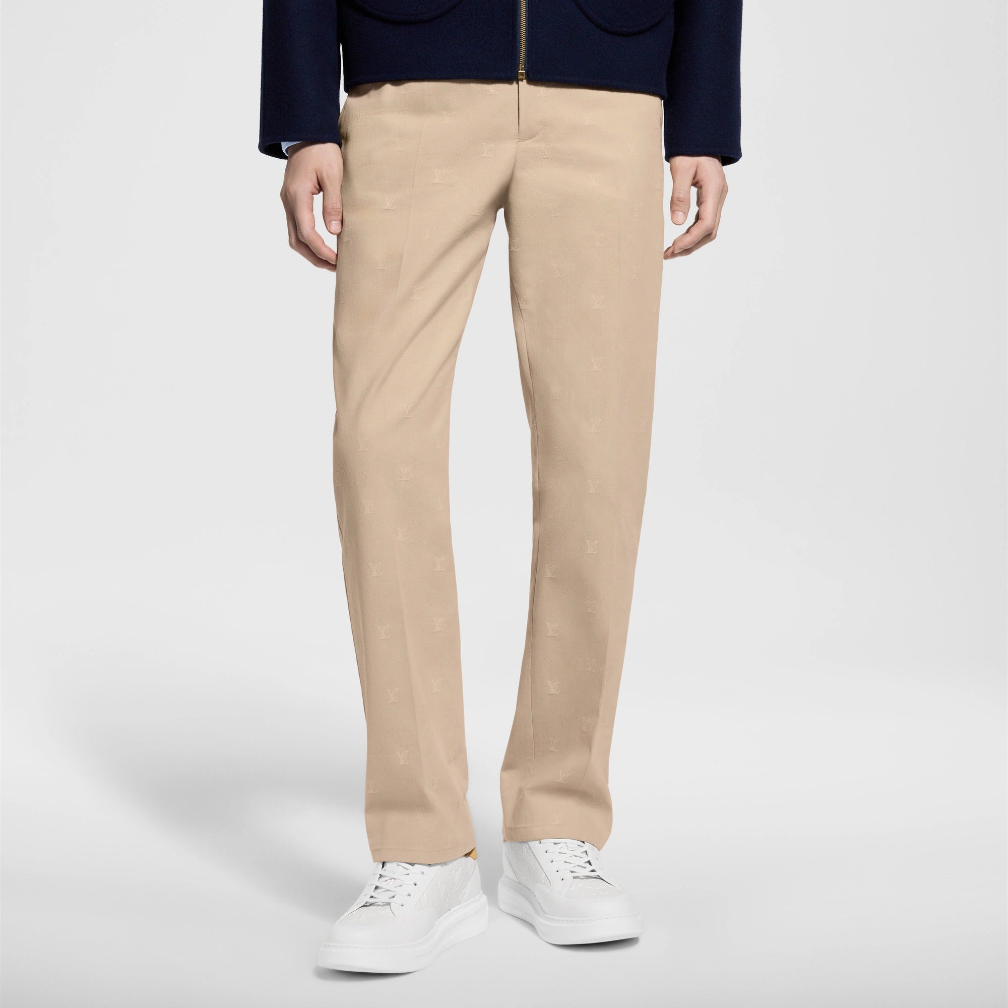 LV Blason Cotton Jacquard Chino Pants