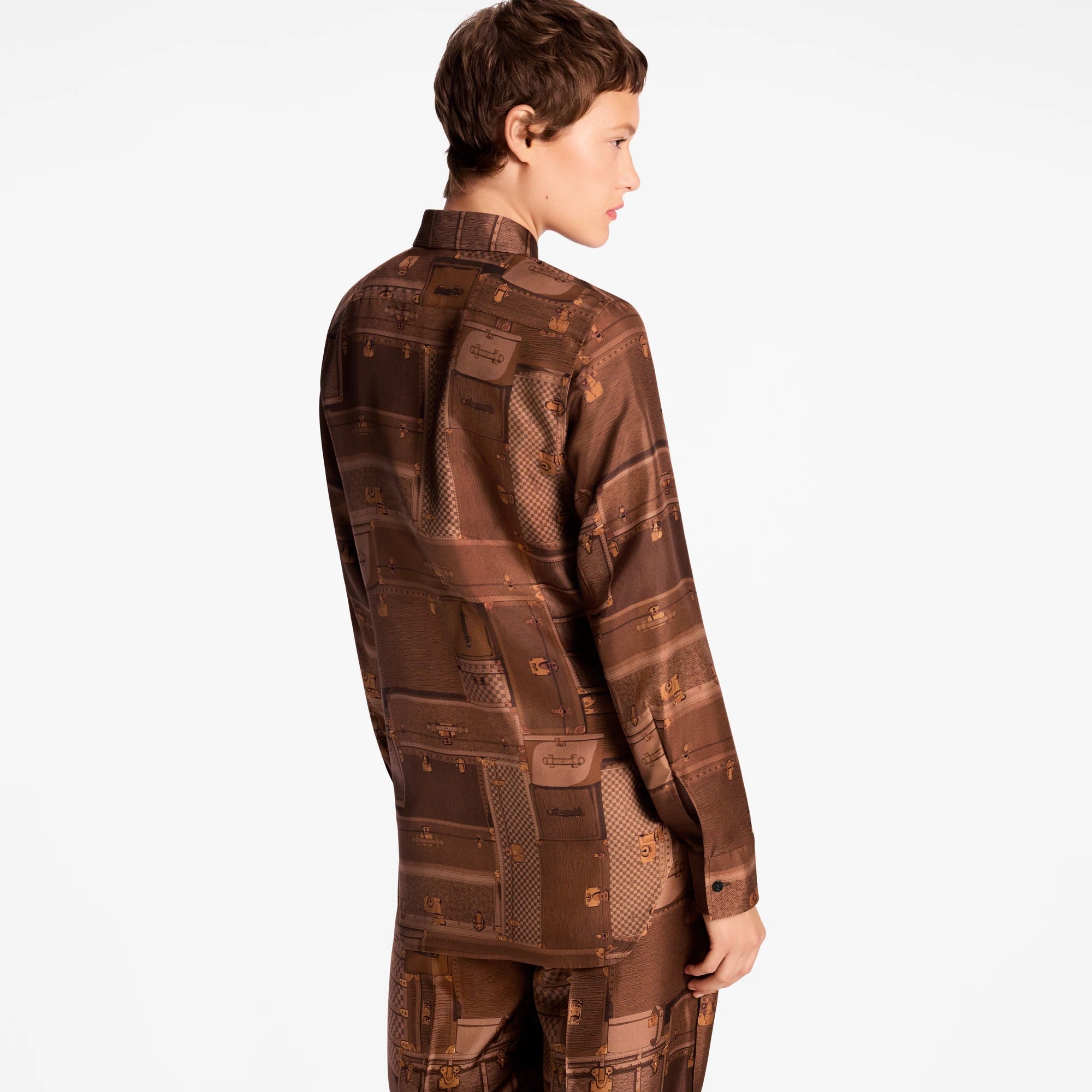 Trunk Print Silk Shirt