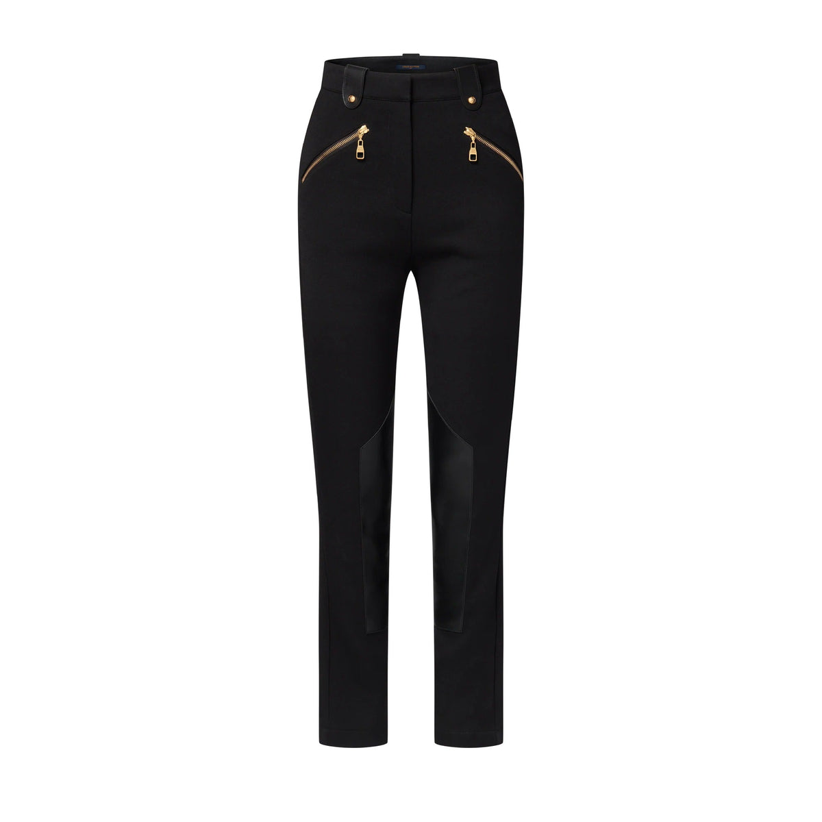Leather Accent Riding Pants