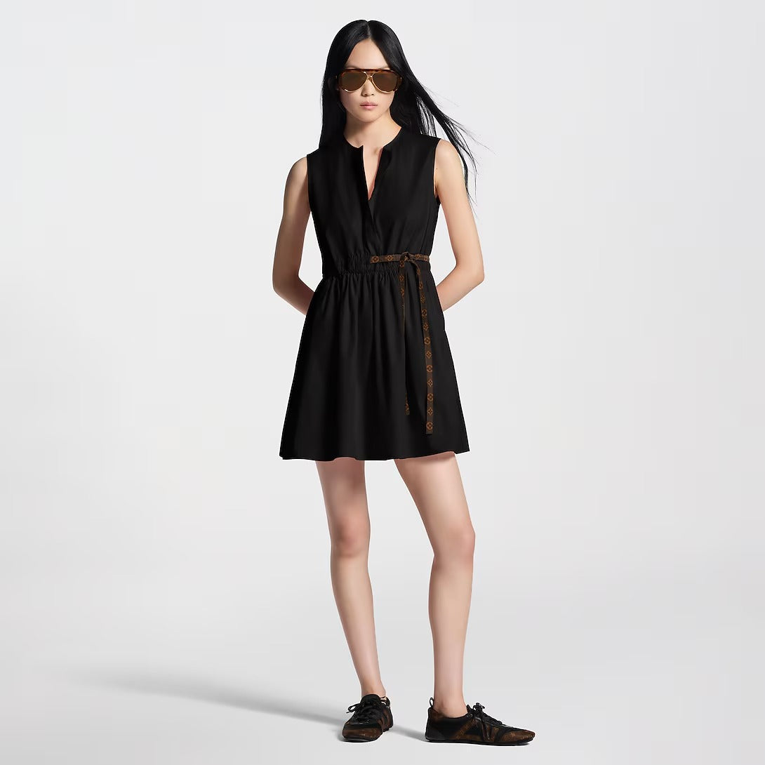 Monogram Drawstring Dress