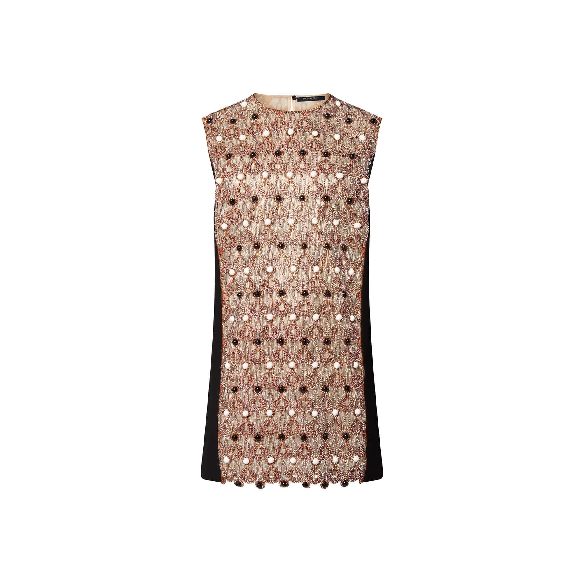 Beaded Embroidered Mini Dress
