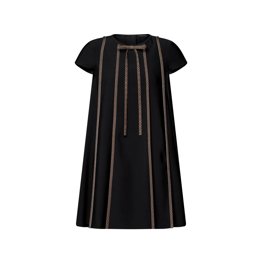 Monogram Accent Trapeze Dress