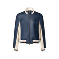 Sporty Leather Track Top