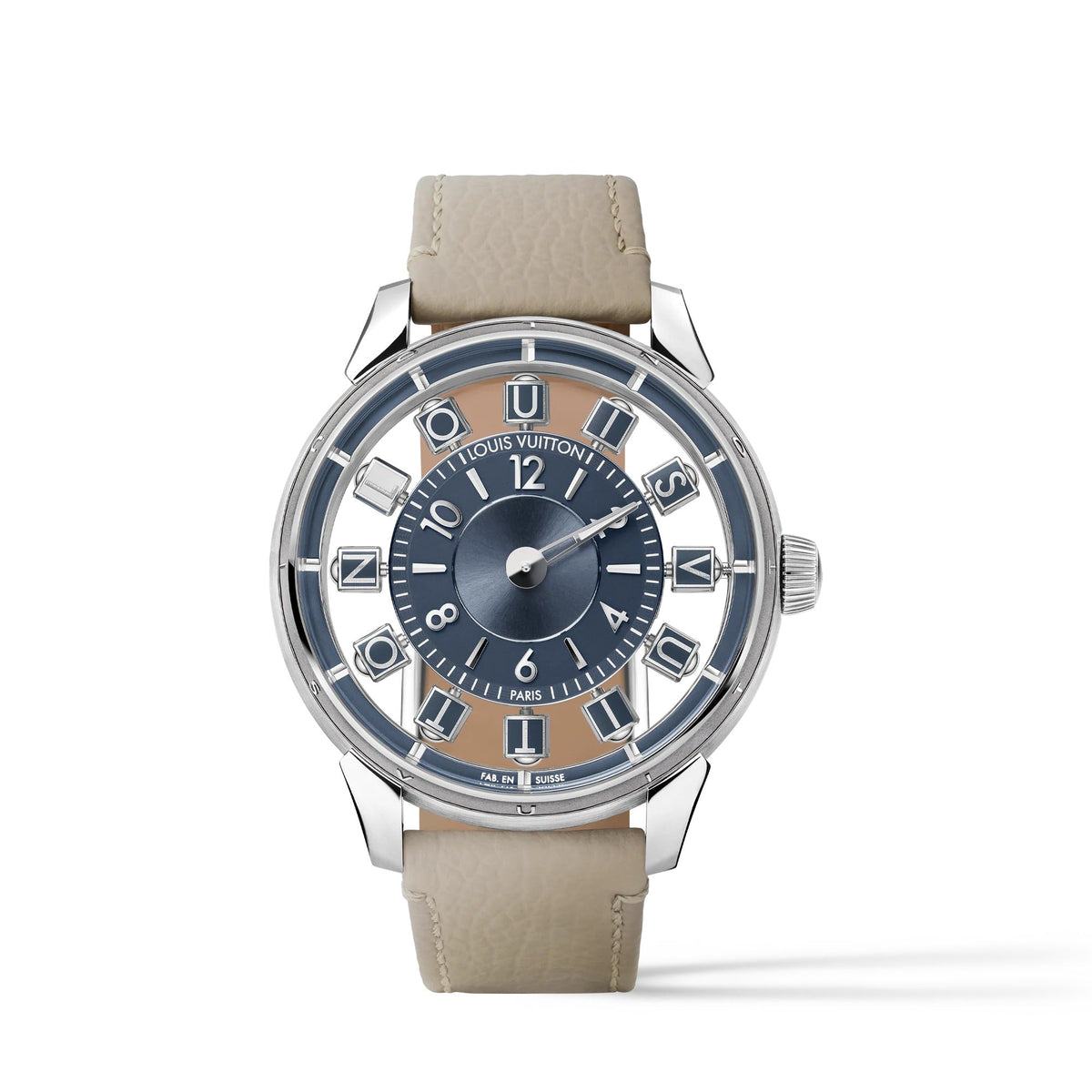 Tambour Taiko Spin Time Air, Automatic, 42.5mm, White gold