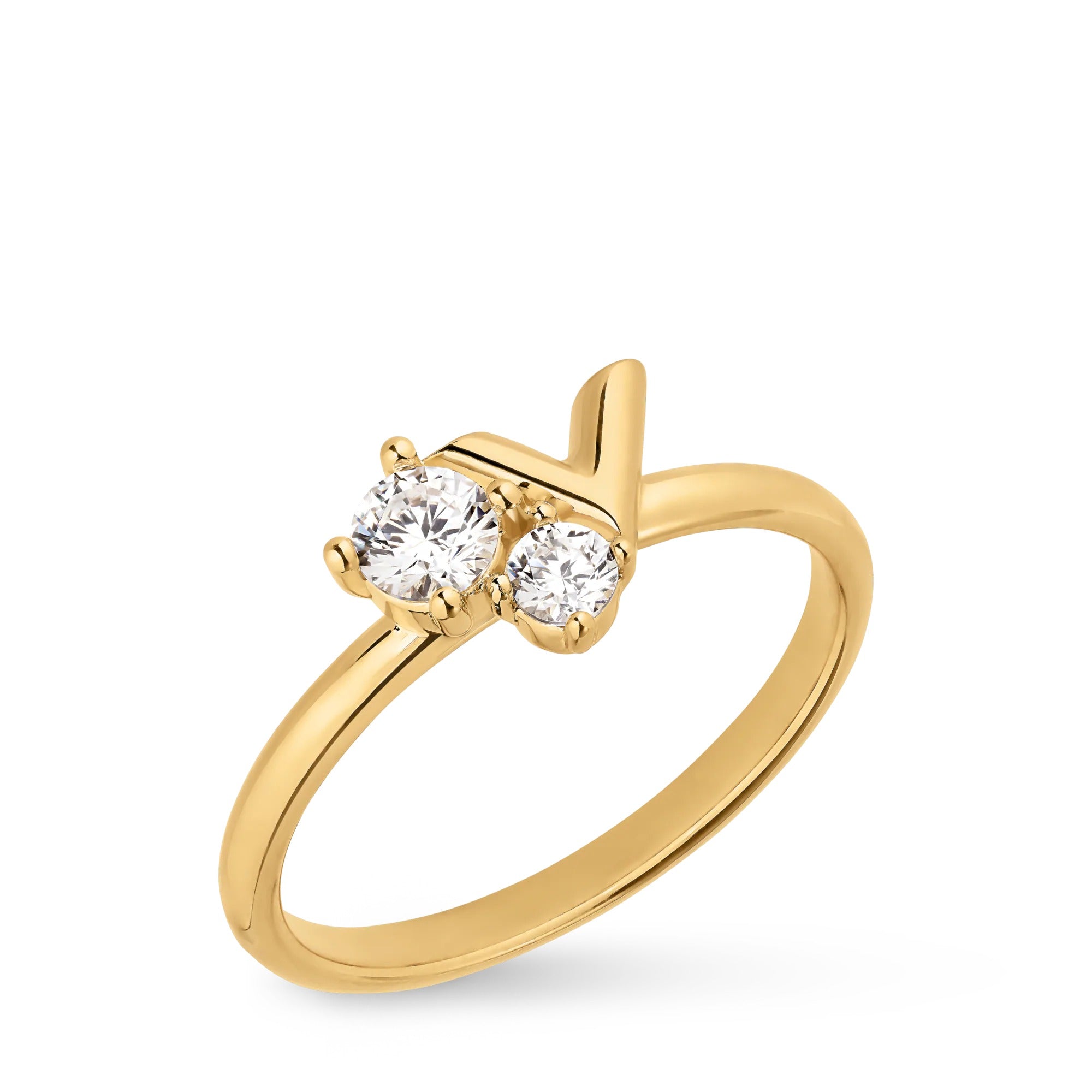 Essential V Strass PM Ring