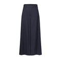 Wide-Leg Pinstriped Pants