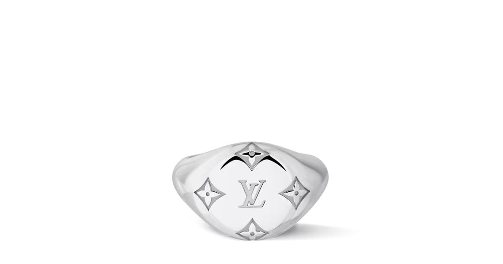 Les Gastons Vuitton Signet Ring, White Gold