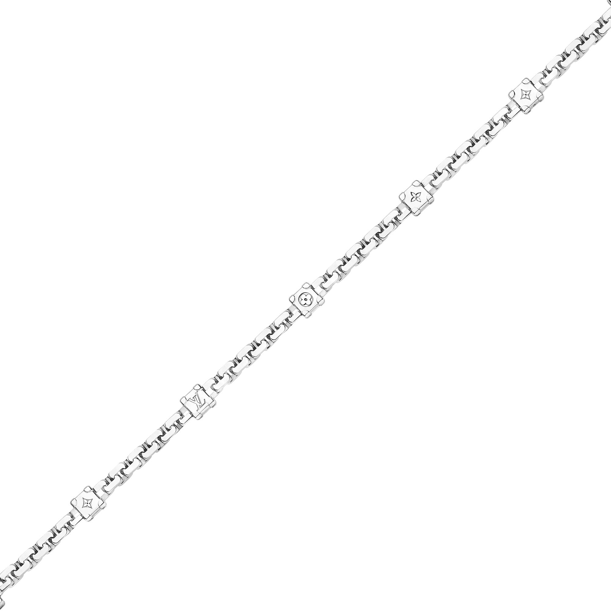 Les Gastons Vuitton Trunk Necklace, White Gold and Diamonds