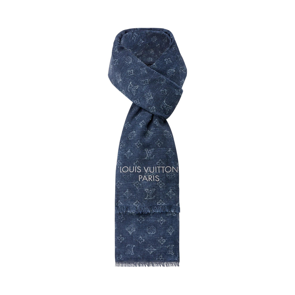 Washed Monogram Ghost Stole
