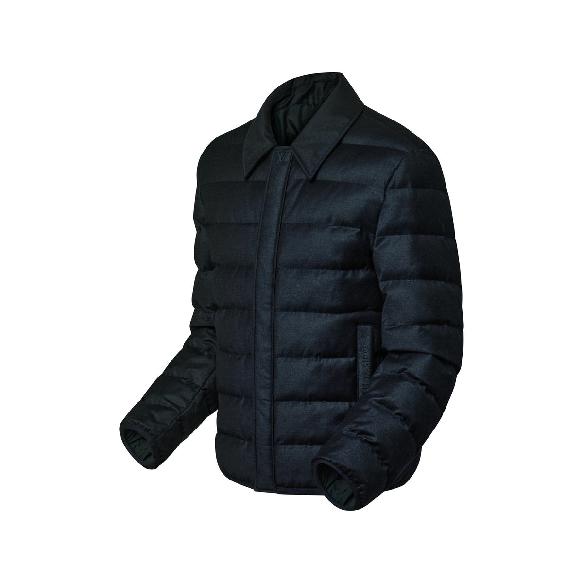 Wool-Silk Blend Light Down Blouson