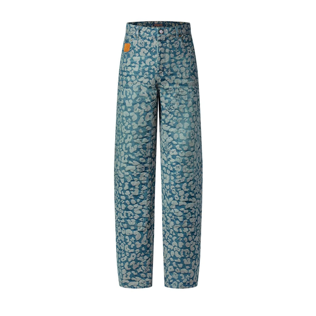 Jacquard Workwear Denim Pants