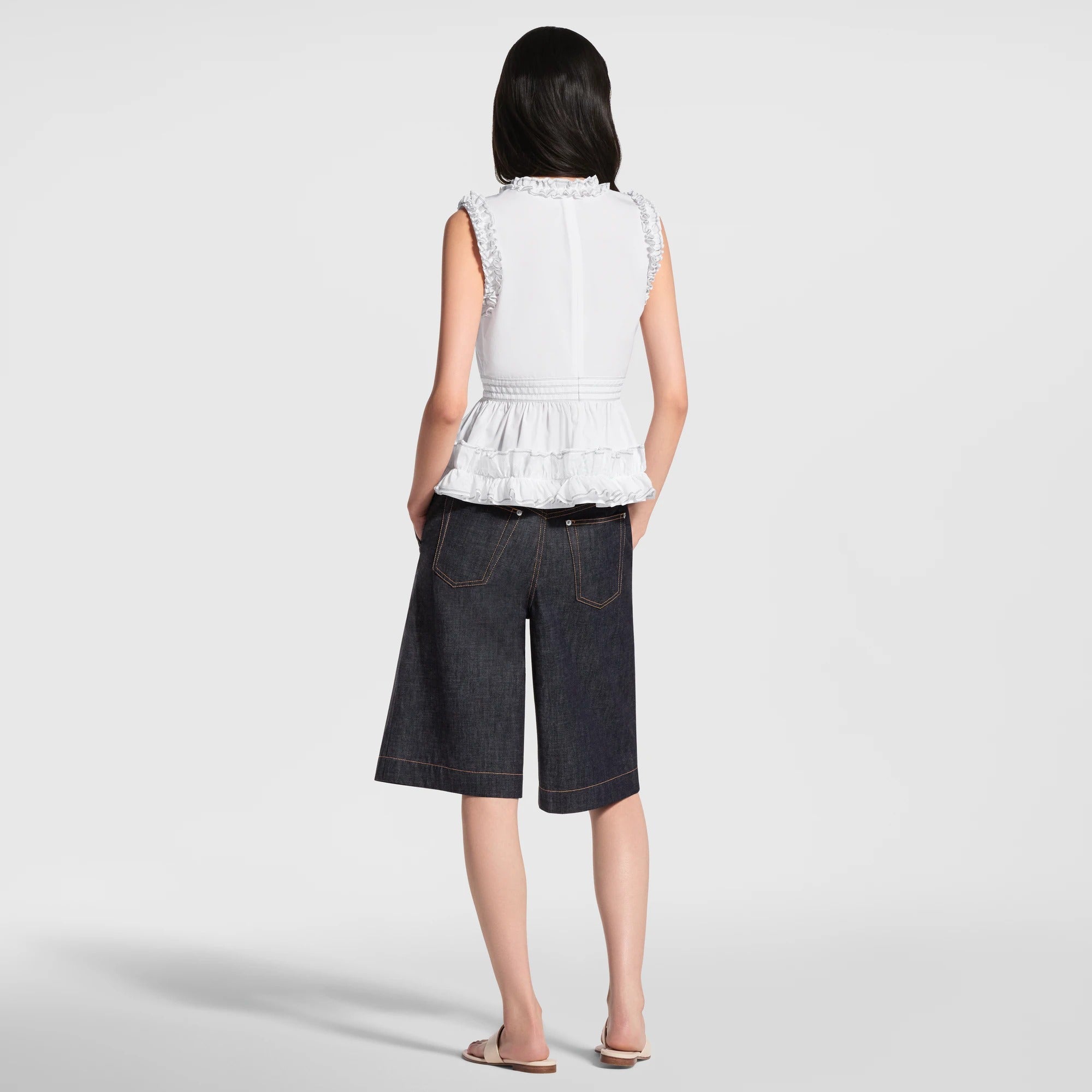 Ruffle Trim Top