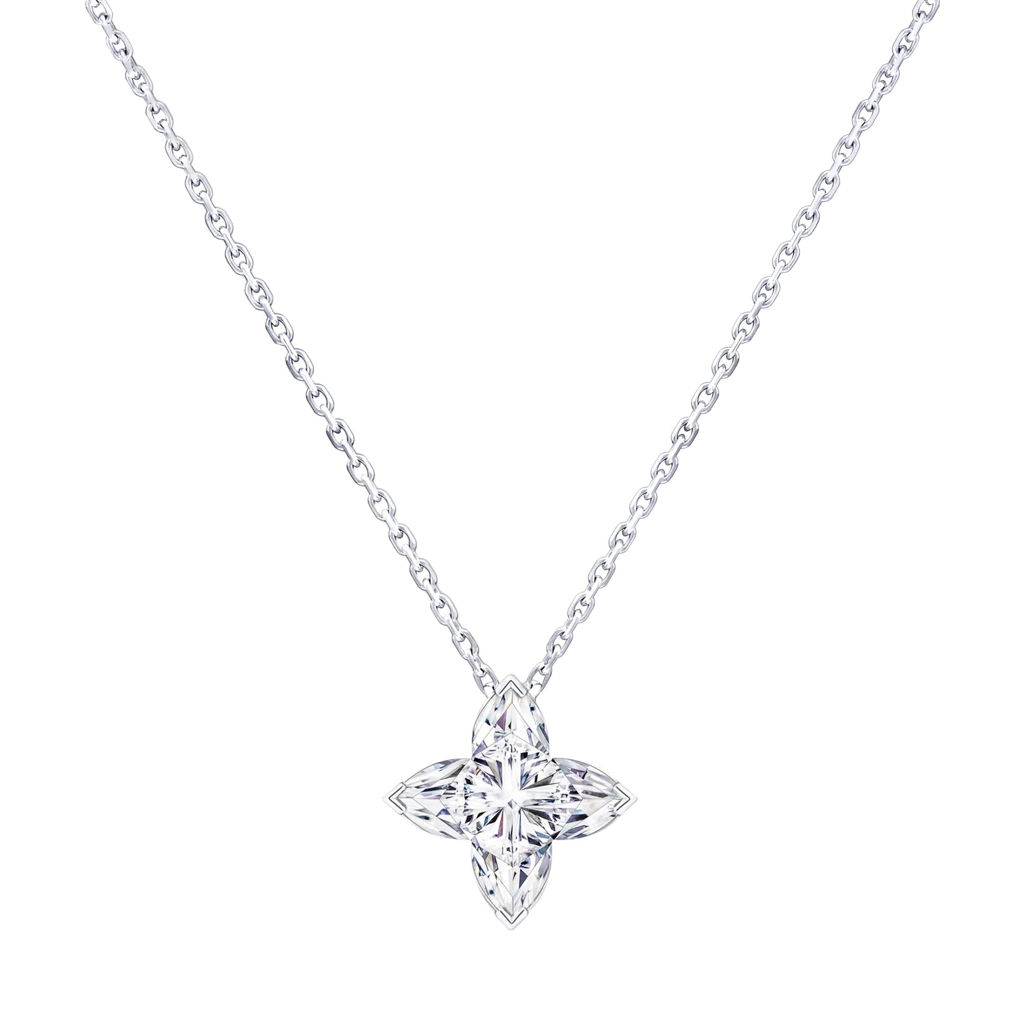 LV Diamonds Pendant, LV Monogram Star cut