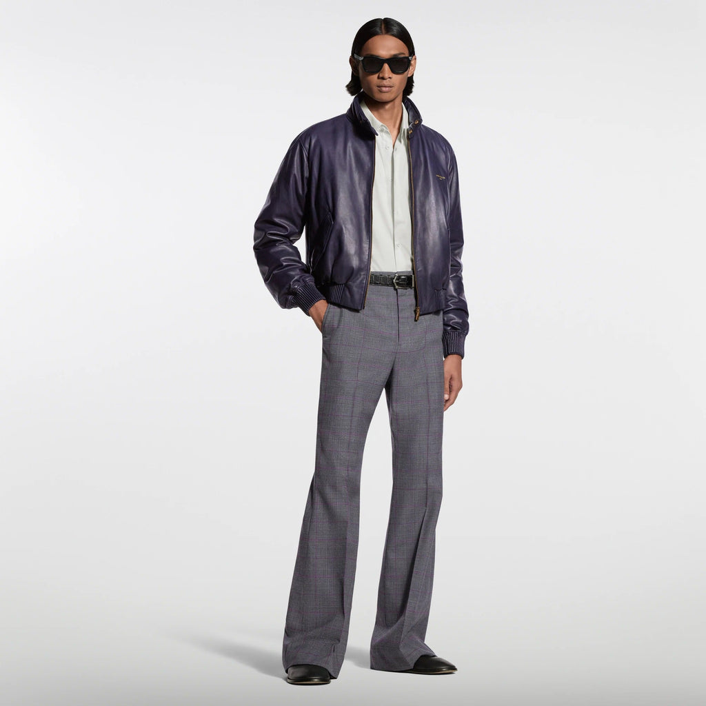 Padded Leather Blouson
