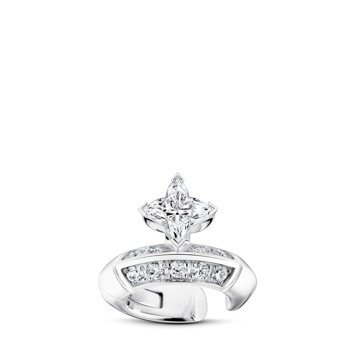 LV Diamonds Earcuff, LV Monogram Star cut