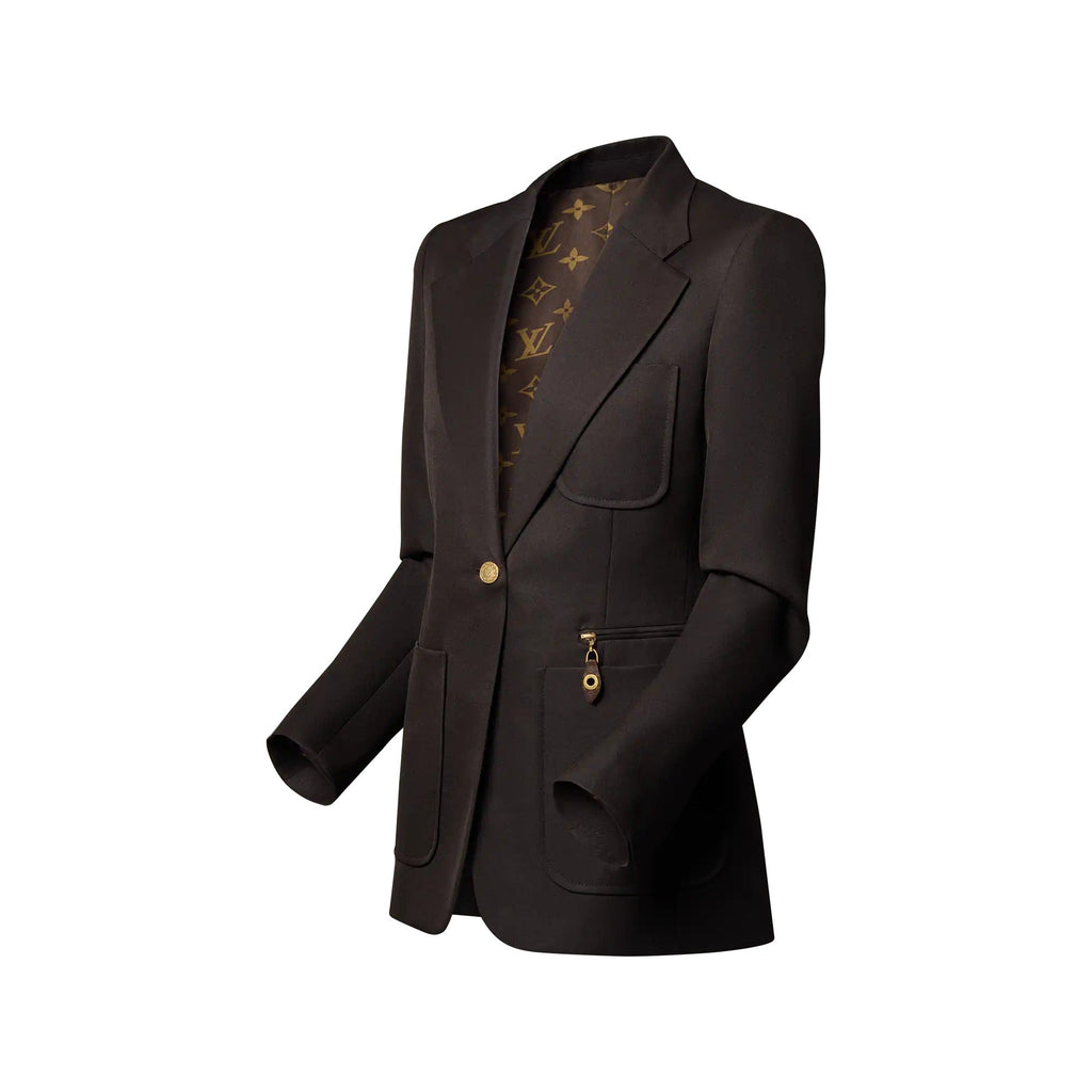 Technical Gabardine Preppy Blazer