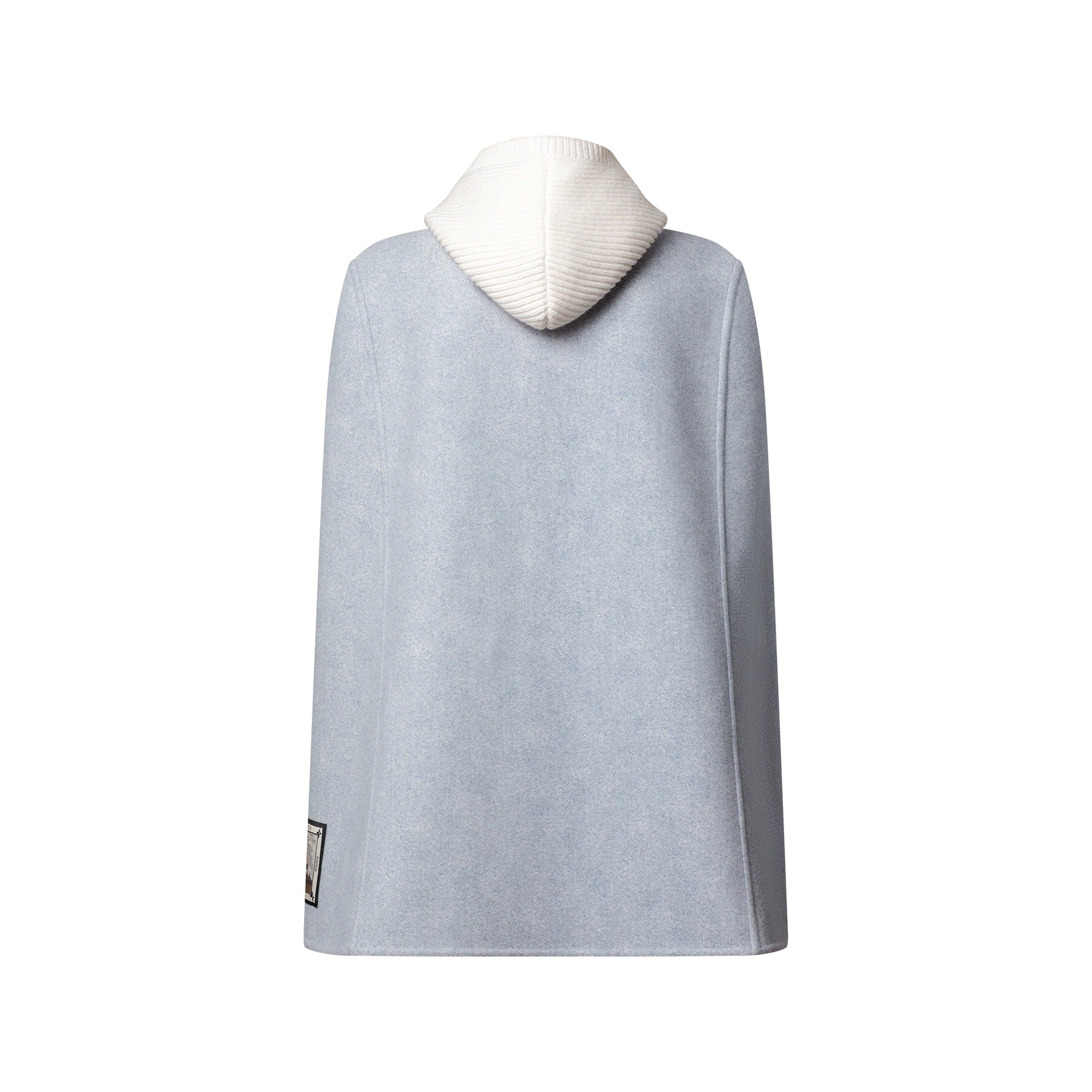 Denim-Effect Double Face Cape