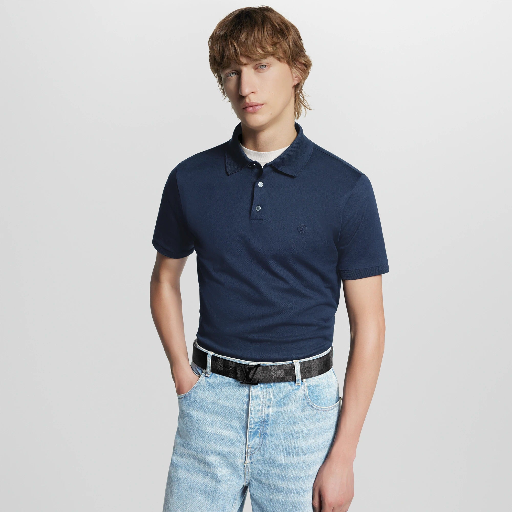 LV Initiales Damoflage 40mm Reversible Belt