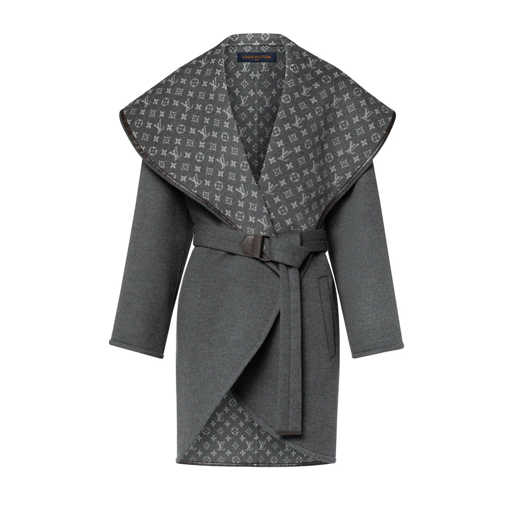 Oversized Collar Wrap Coat